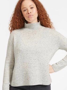 Everlane - Cashmere Speckled Boxy Turtleneck Sweater